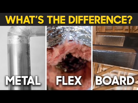 Flex vs. Metal vs. Duct Board: Differences and Use Cases