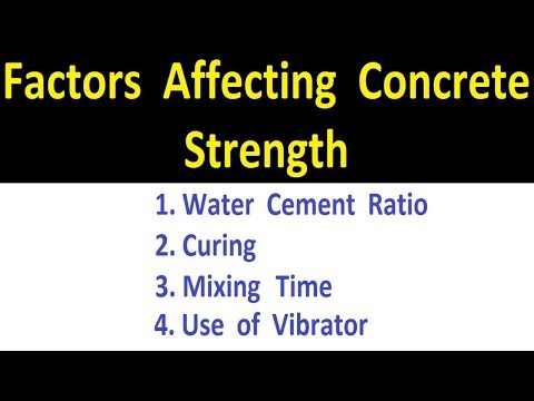 Factors Affecting Concrete Strength