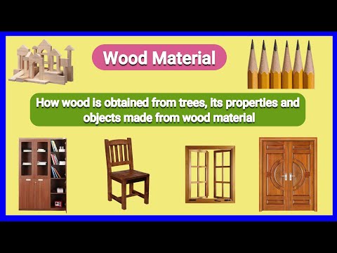 Wood Material-How wood is obtained, its properties and objects made from wood material