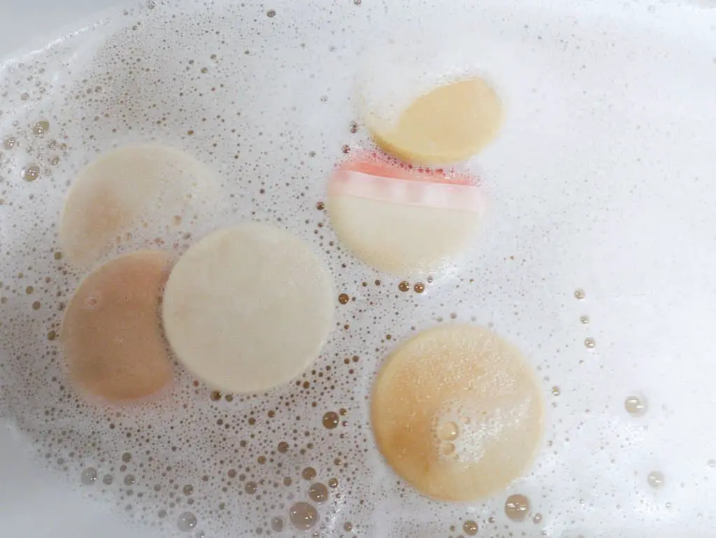 wet soaked water makeup sponges