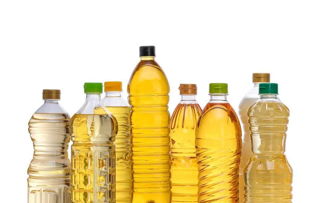 many bottles cooking oil