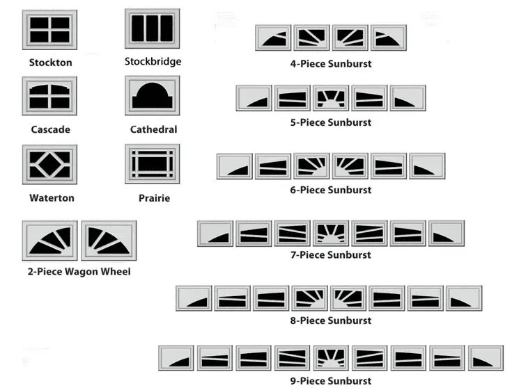 Garage Door Window Inserts Models