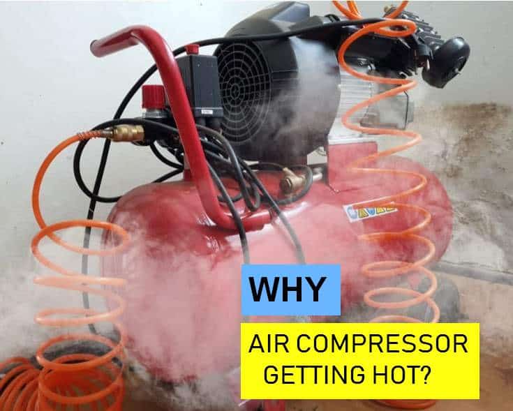air compressor burning overheating