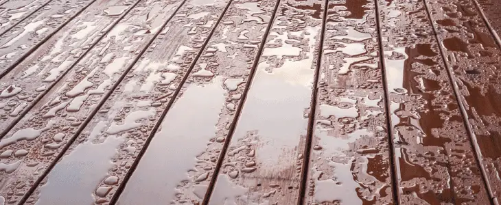 composite decking slippery