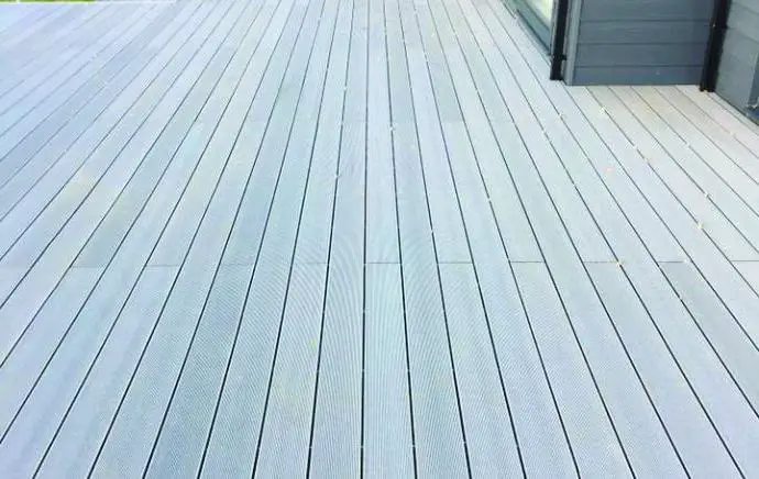 faded composite decking